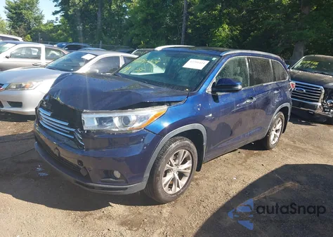 2015 Toyota Highlander Xle V6 from USA, damaged, VIN 5TDJKRFH0FS166525
